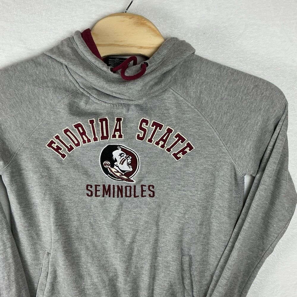 Florida State Seminoles Women’s Hoodie Gray Colosseum Size Medium Pullover